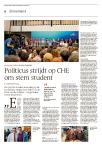 Politicus strijdt op CHE om stem student