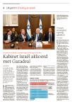 Kabinet Israël akkoord met Gazadeal