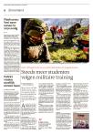 Steeds meer studenten volgen militaire training