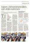 Expert: Demonstratiecijfers niet altijd realistisch