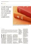 Gods Woord komt ook in vertaling tot mensen en niet andersom