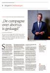 „De campagne over abortus is geslaagd”