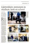 Lijsttrekkers stemmen in stadhuis, kerk en school