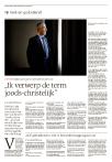 „Ik verwerp de term joods-christelijk”