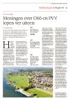 Meningen over D66 en PVV lopen ver uiteen