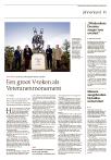 Een groot V-teken als Veteranenmonument