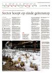 Sector hoopt op einde geitenstop