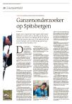 Ganzenonderzoeker op Spitsbergen