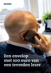 Een envelop met 100 euro van een tevreden lezer