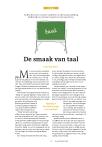 De smaak van taal