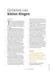 Genieten van kleine dingen