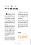Wandelen in weer en wind