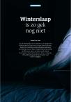 Winterslaap is zo gek nog niet