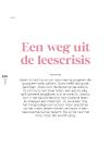 Een weg uit de leescrisis