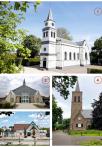 Welke kerk staat in welke plaats?