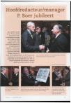 Hoofdredacteur/manager P. Boer jubileert