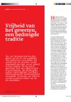 Vrijheid van het geweten, een bedreigde traditie