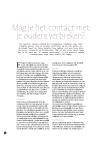 Mag je het contact met je ouders verbreken?
