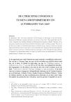 De Utrechtse consensus tussen Gereformeerden en Lutheranen van 1665 1