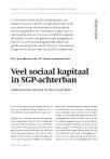Veel sociaal kapitaal in SGP-achterban