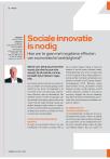 Sociale innovatie is nodig